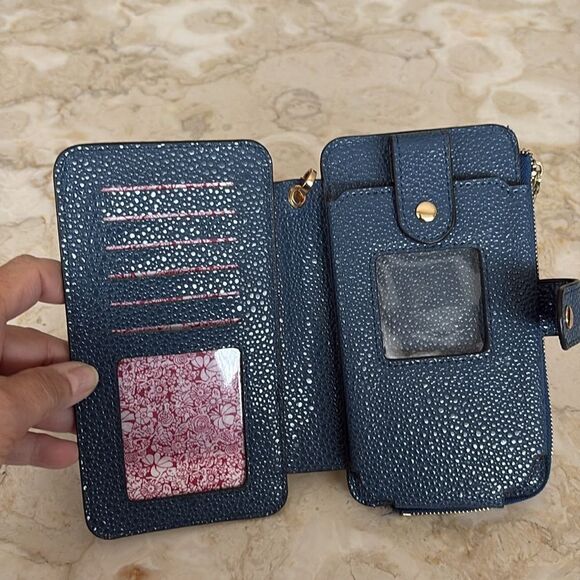 NWOT Long & Son Faux Leather Wristlet Wallet Phone Case - Picture 5 of 10